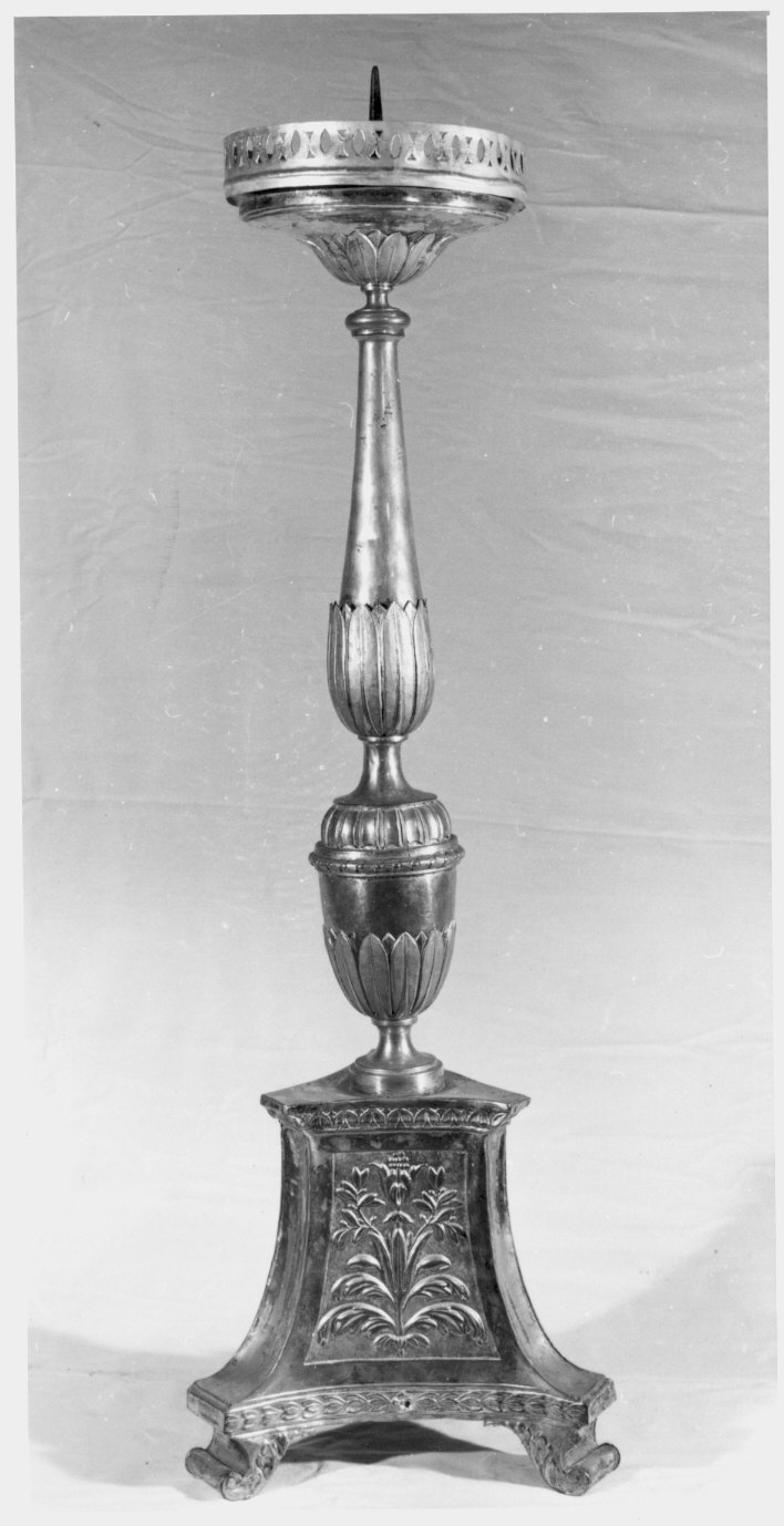 candeliere, serie - bottega lombarda (primo quarto sec. XIX)