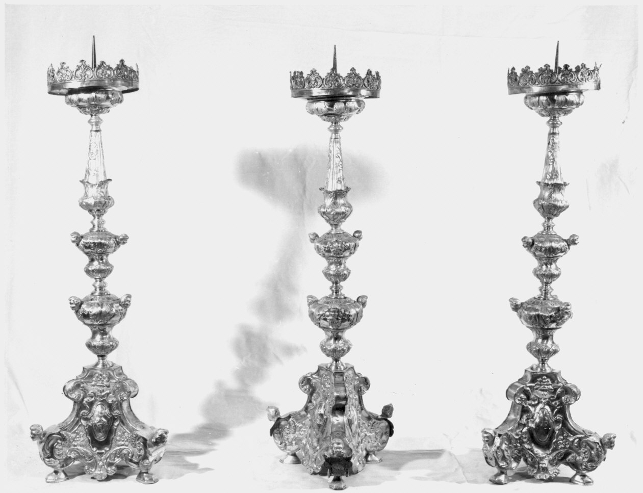 candeliere, serie - bottega lombarda (sec. XVIII)