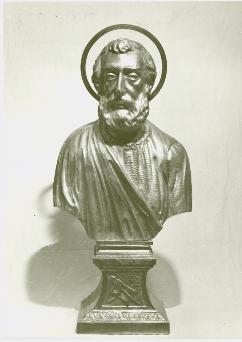 Santo (reliquiario - a busto, opera isolata) - bottega lombarda (fine/inizio secc. XIX/ XX)