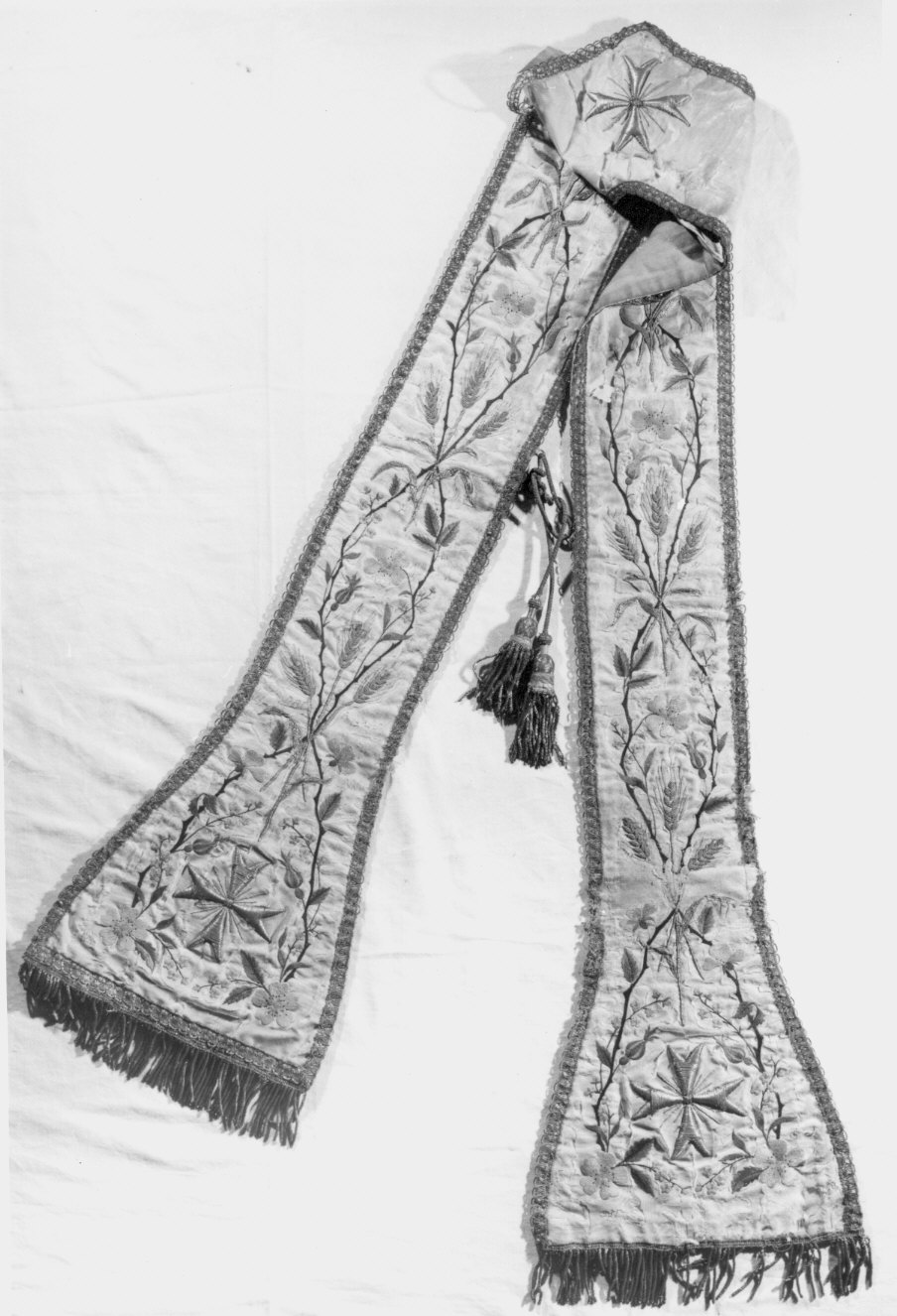 stola, opera isolata - manifattura lombarda (prima metà sec. XIX)