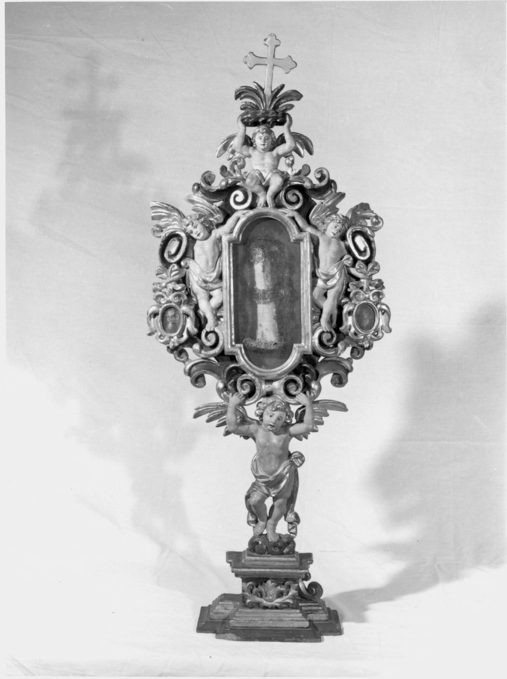 reliquiario - a ostensorio, coppia - bottega lombarda (sec. XVIII)