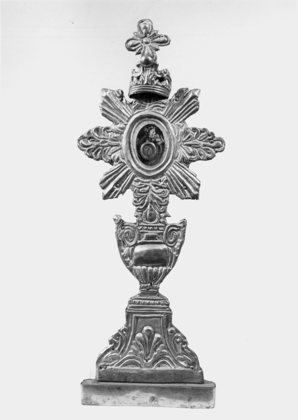 reliquiario - a ostensorio, opera isolata - bottega lombarda (sec. XVIII)