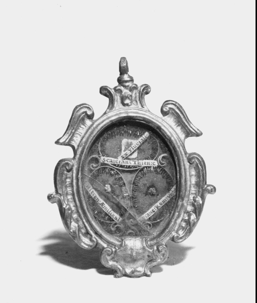 reliquiario a teca, opera isolata - bottega lombarda (sec. XVIII)