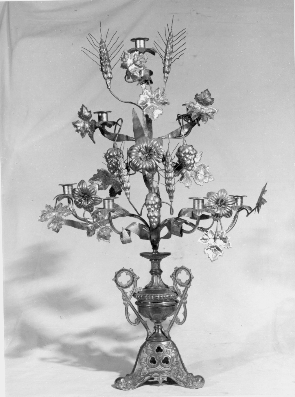 candelabro, coppia - bottega lombarda (seconda metà sec. XIX)