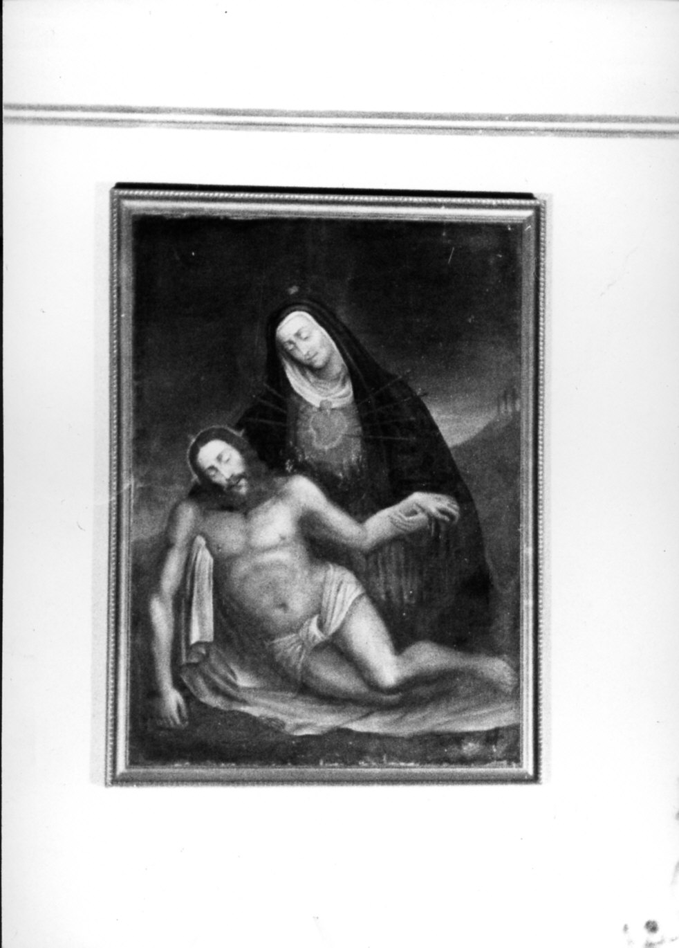 compianto sul Cristo morto (dipinto, opera isolata) - ambito italiano (sec. XIX)