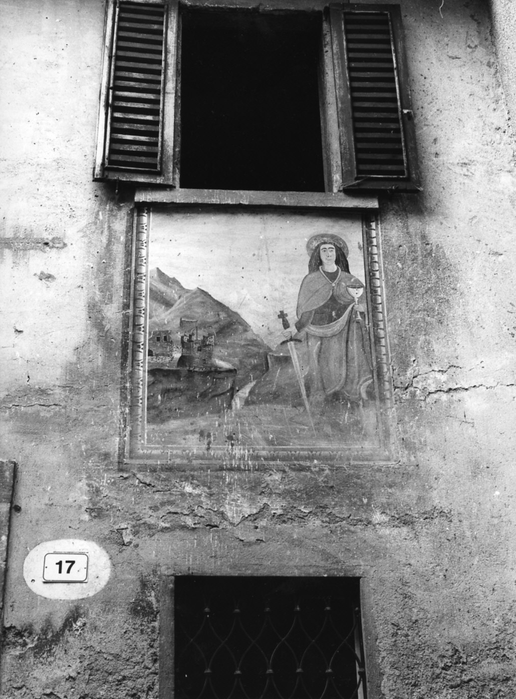 Santo (dipinto murale, opera isolata) - ambito lombardo (sec. XIX)