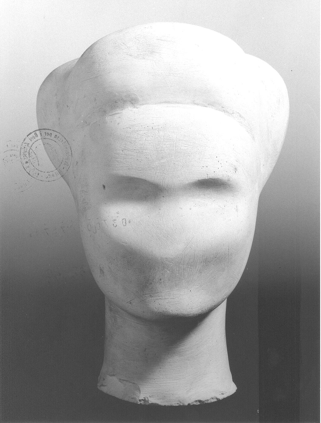 Testa femminile (scultura, opera isolata) di Cassolo Bracchi Regina (attribuito) (sec. XX)