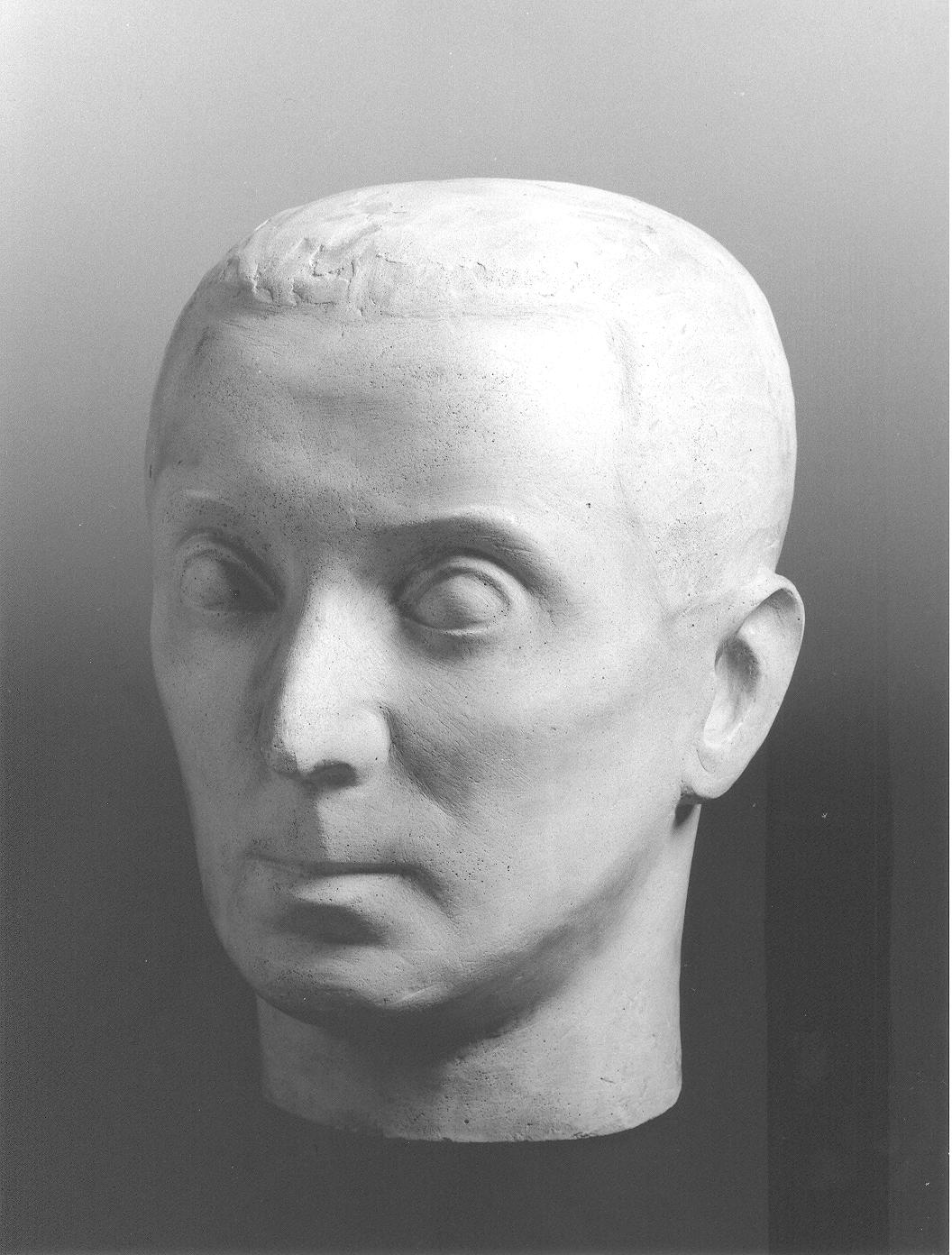 Testa virile (scultura, opera isolata) di Cassolo Bracchi Regina (attribuito) (sec. XX)