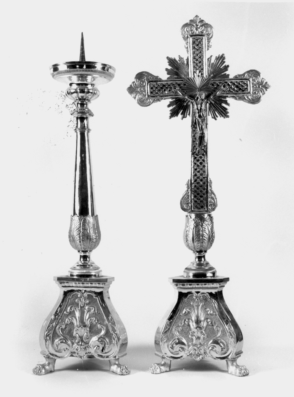 servizio d'altare, insieme - bottega lombarda (seconda metà sec. XIX)