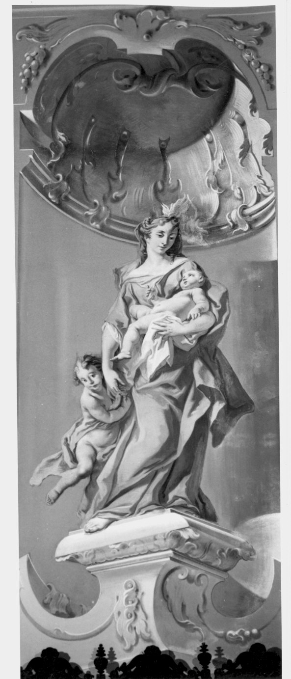 Carità (dipinto murale) - ambito lombardo (sec. XVIII)