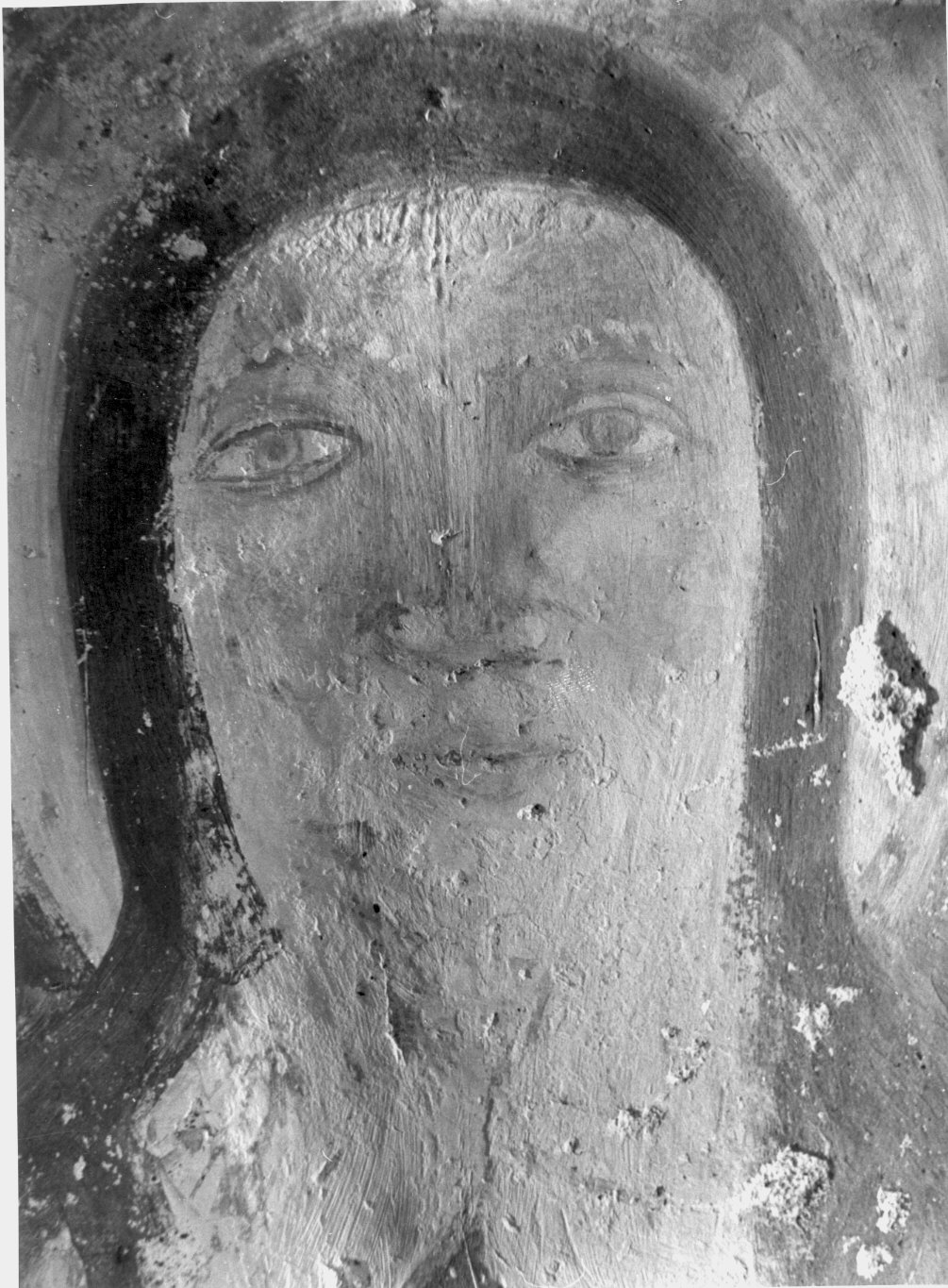 Santa (?) (dipinto murale) - ambito lombardo (sec. XV, sec. XIX)