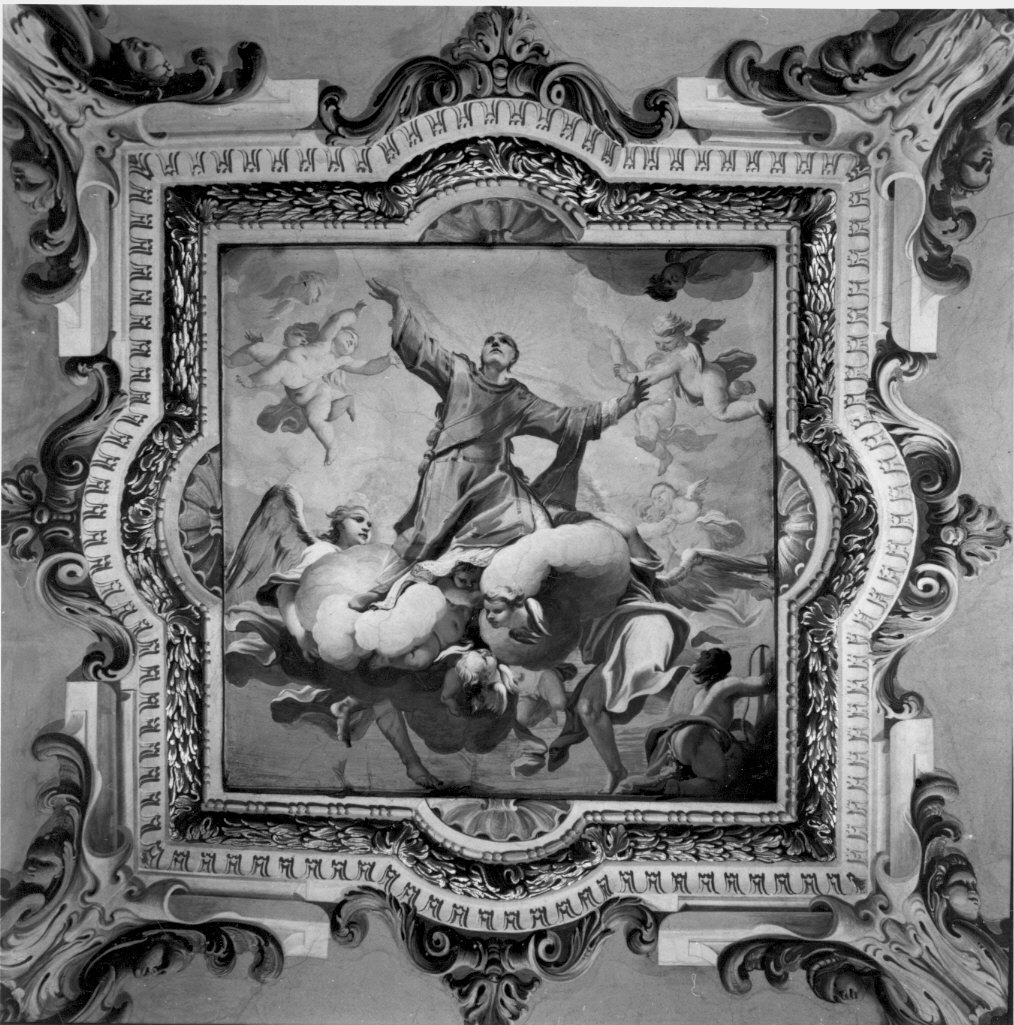 gloria di San Vincenzo (dipinto murale) di Bianchi Pietro detto Bustino (attribuito) (sec. XVIII)