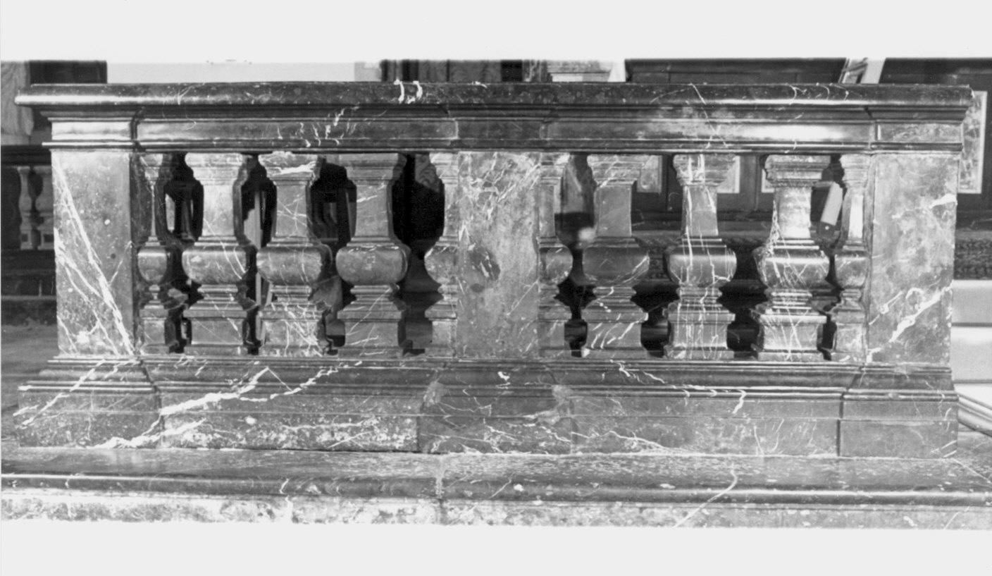 balaustrata - bottega lombarda (fine/inizio secc. XVIII/ XIX)