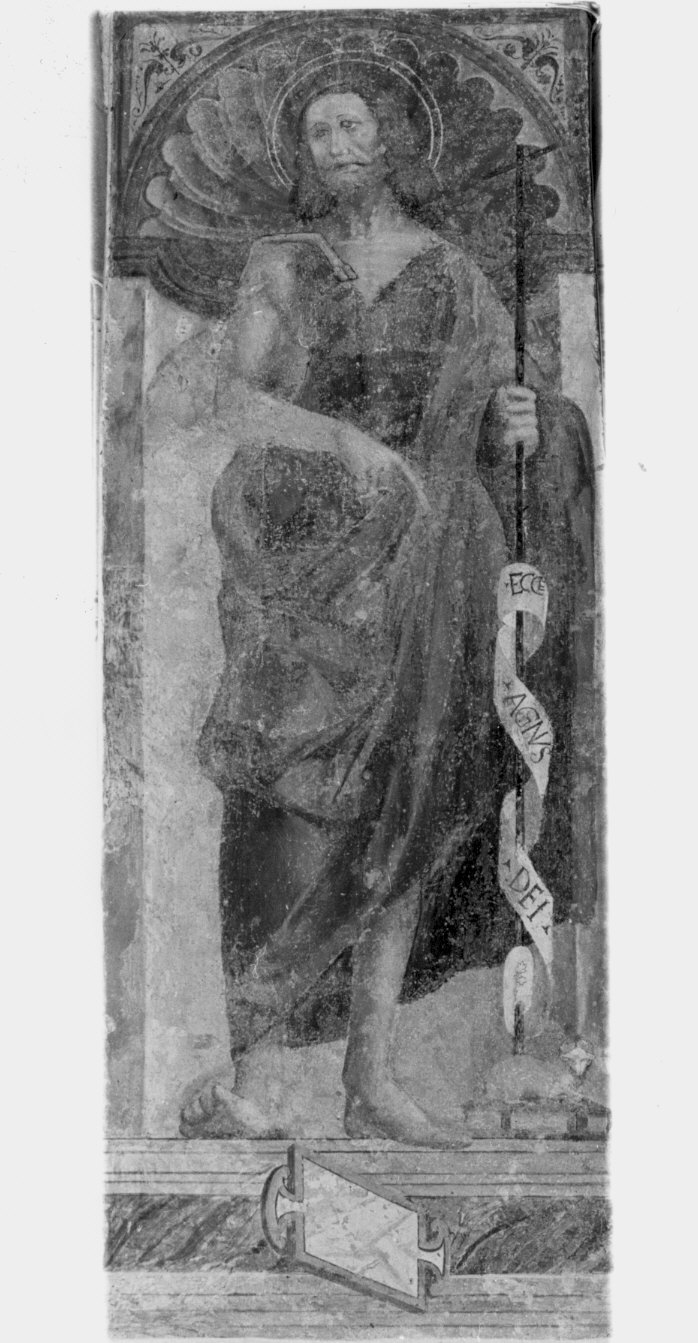 San Giovanni Battista (dipinto murale) - ambito lombardo (primo quarto sec. XVI)