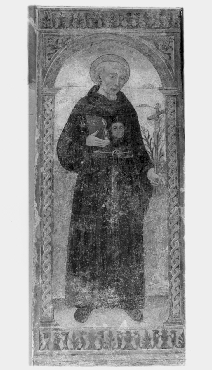 San Nicola da Tolentino (dipinto murale) - ambito lombardo (sec. XVI)