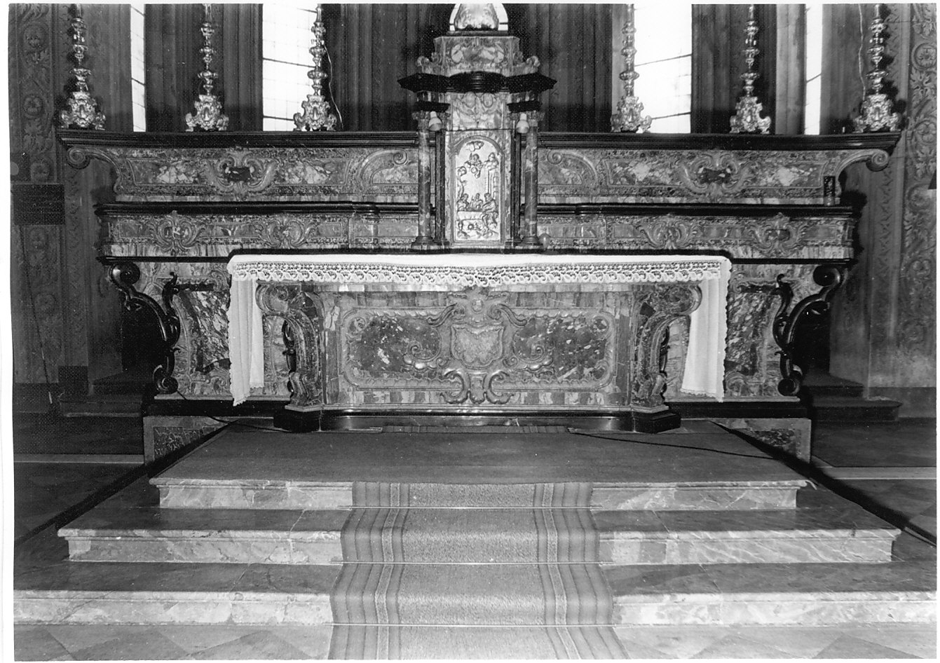 altare maggiore, opera isolata - bottega lombarda (sec. XVIII)