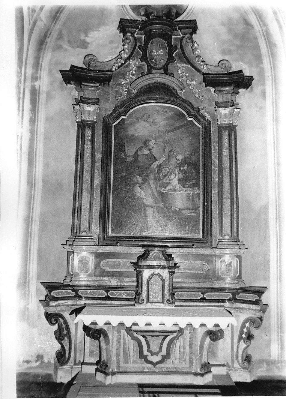 altare, complesso decorativo - bottega lombarda (sec. XVIII)