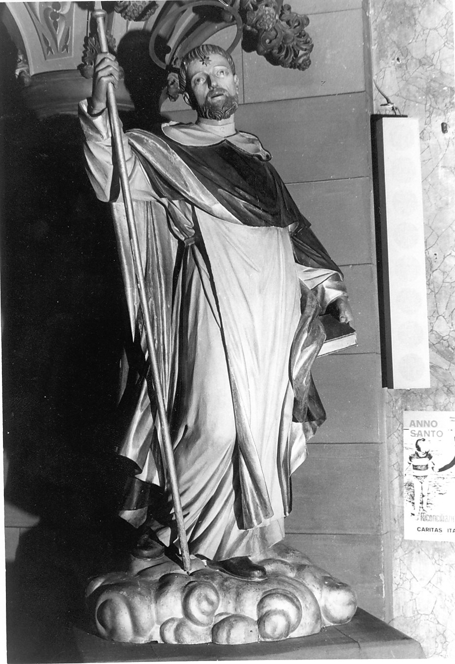 San Domenico (statua, opera isolata) - bottega lombarda (sec. XVII)