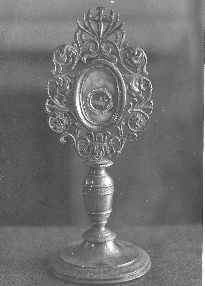 reliquiario - a ostensorio, opera isolata - bottega pavese (sec. XIX)