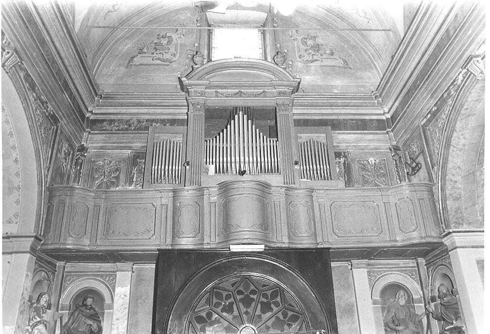 tribuna d'organo, opera isolata - bottega pavese (prima metà sec. XIX)