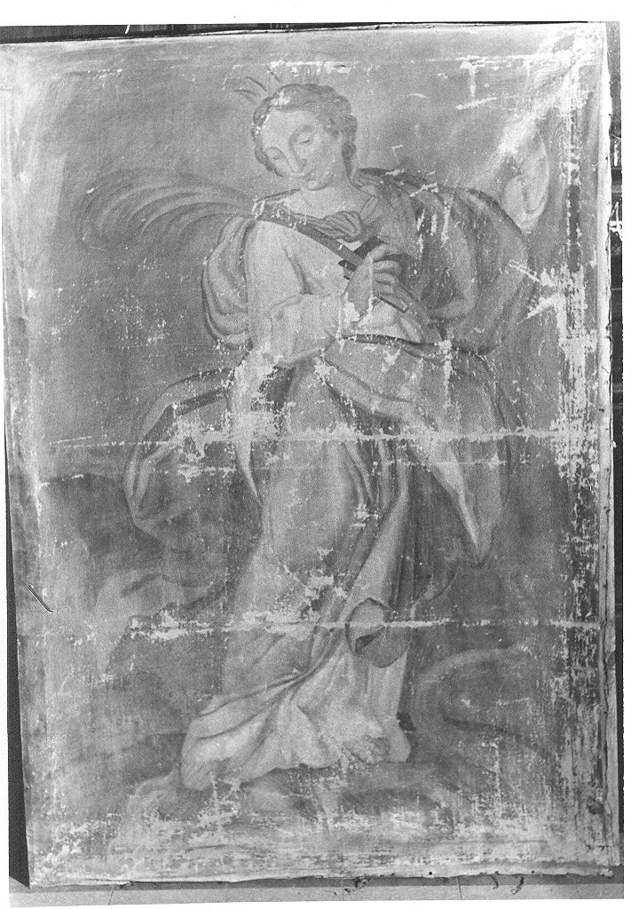 Santa Margherita (dipinto, opera isolata) - ambito lombardo (sec. XVIII)