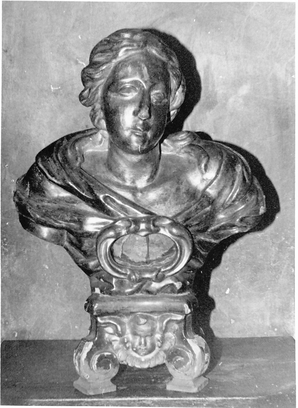 santa (reliquiario - a busto, opera isolata) - bottega lombarda (sec. XVIII)