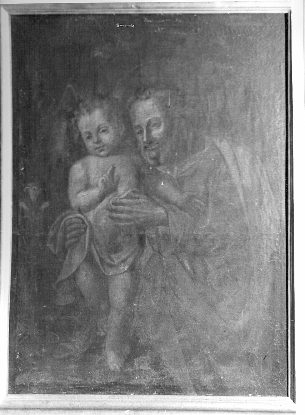 San Giuseppe con Gesù Bambino, San Giuseppe e Gesù Bambino (dipinto) - ambito lombardo (sec. XVIII)