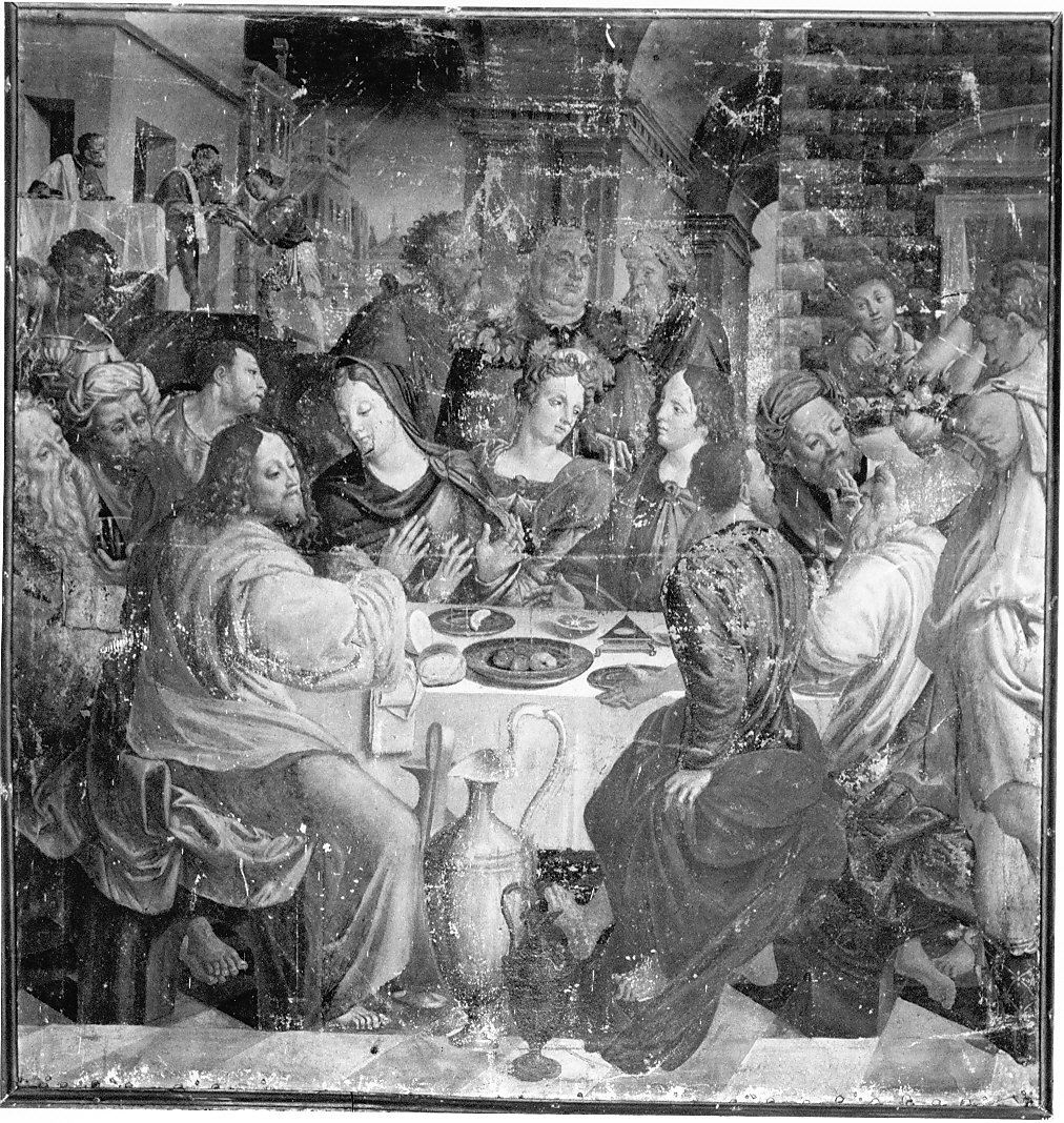 nozze di Cana (dipinto, opera isolata) - ambito lombardo-piemontese (seconda metà sec. XVI)