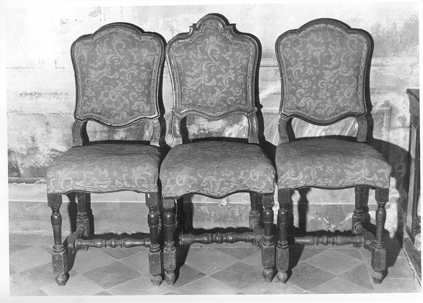 sedia, serie - bottega lombarda (sec. XVII)