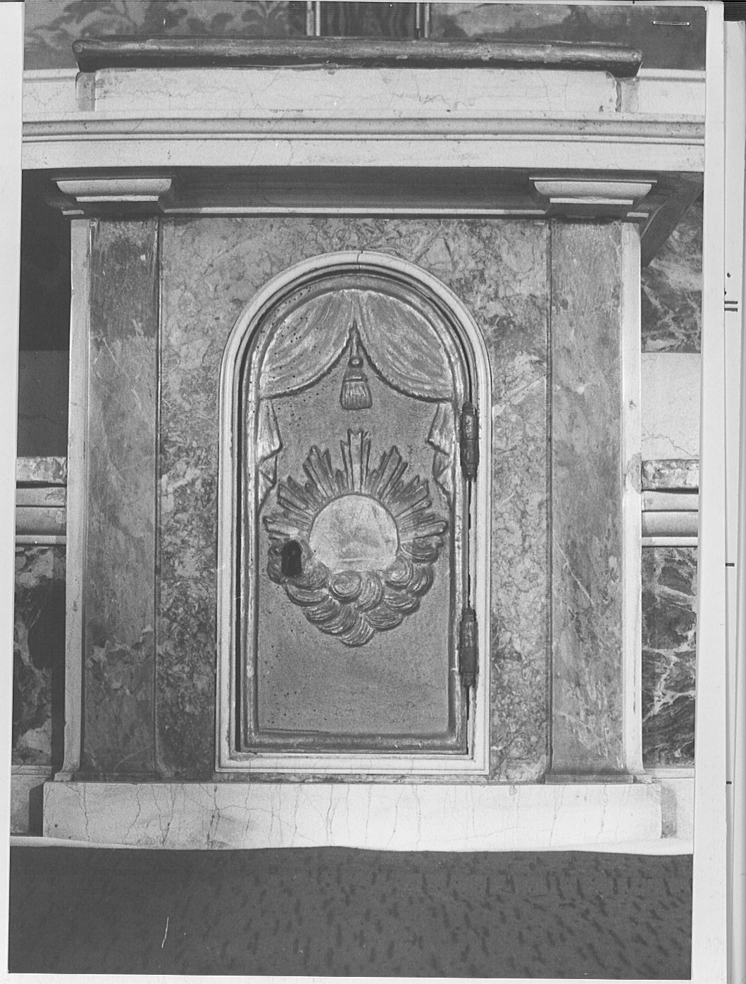 tabernacolo, elemento d'insieme - bottega lombarda (fine/inizio secc. XVIII/ XIX)