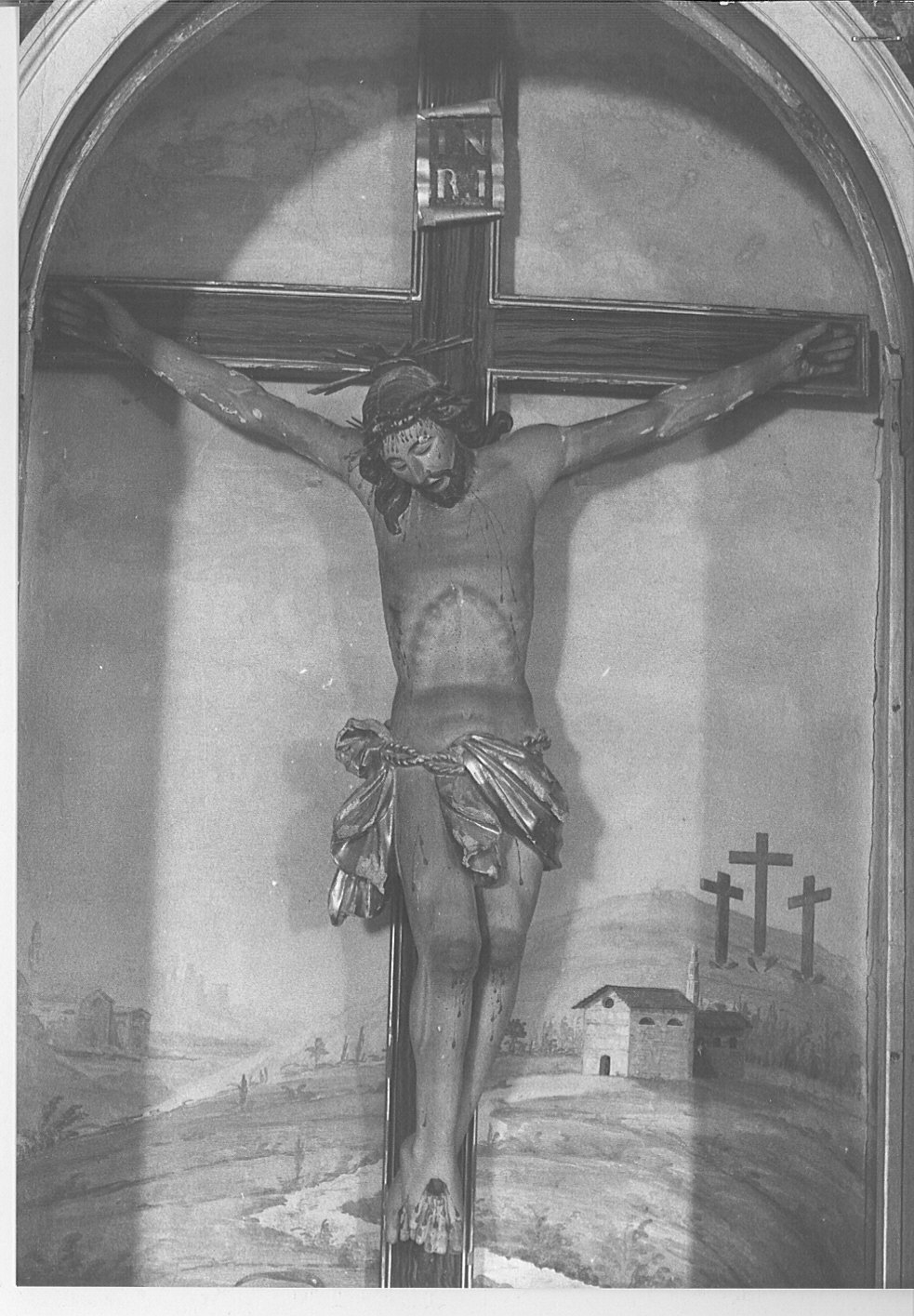 crocifisso, opera isolata - bottega lombarda (sec. XVIII)