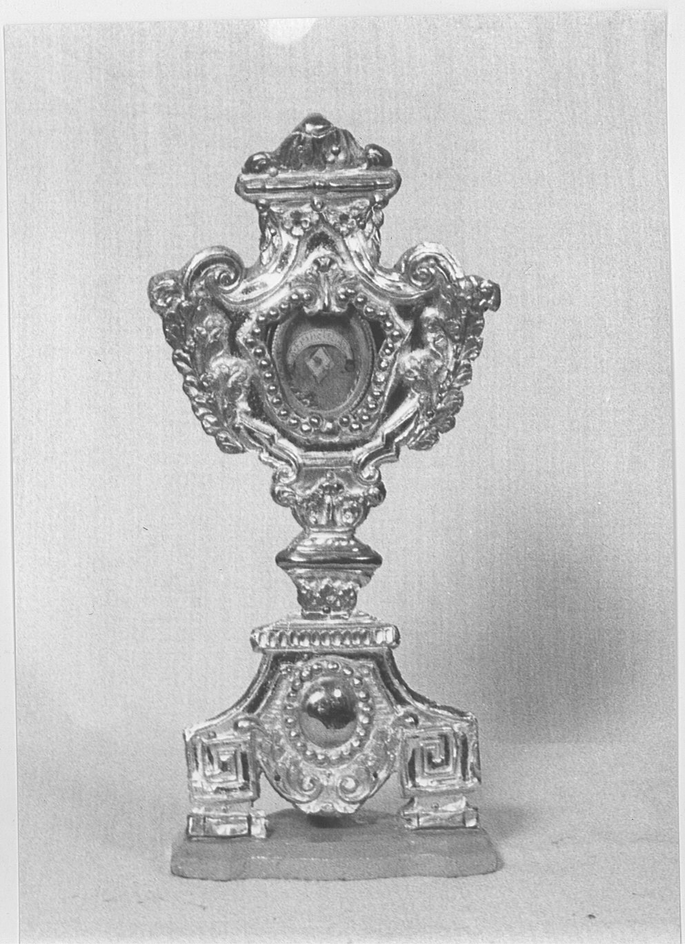 reliquiario - a ostensorio, opera isolata - bottega lombarda (fine/inizio secc. XVIII/ XIX)