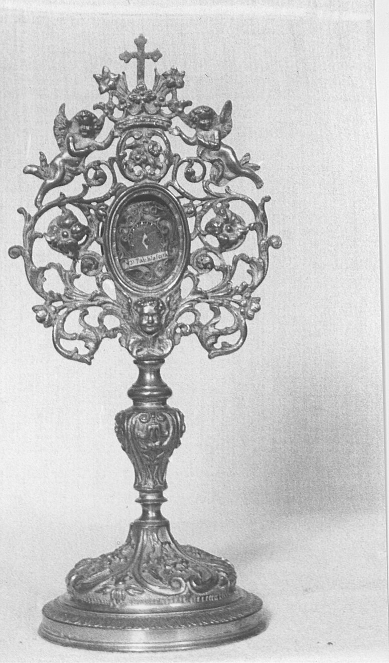 reliquiario - a ostensorio - bottega lombarda (sec. XIX)