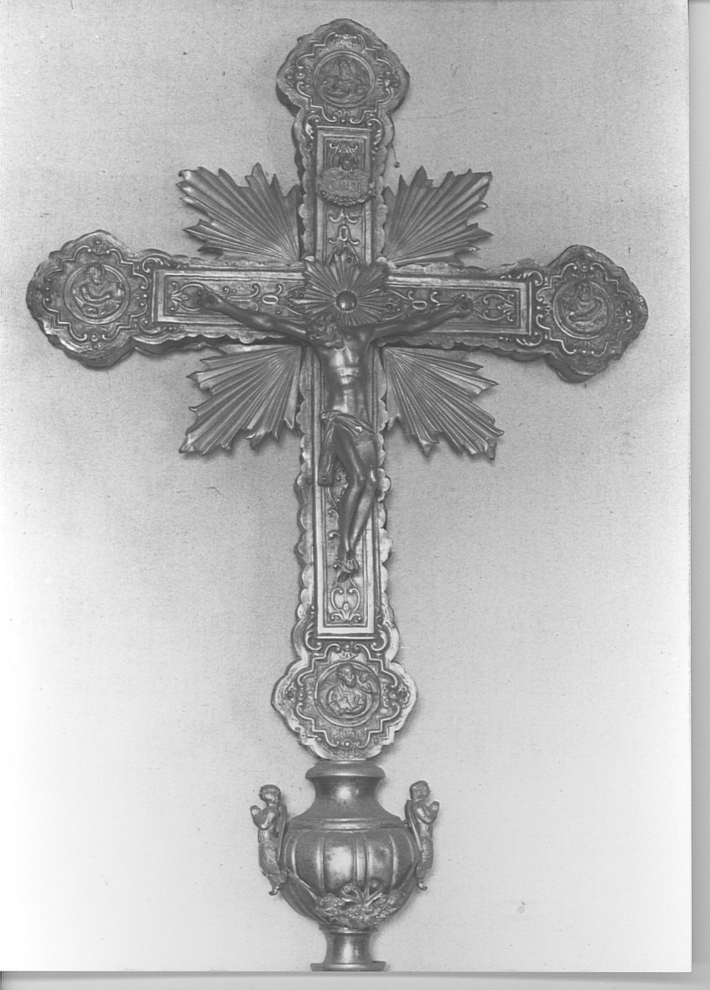 croce processionale, opera isolata - bottega lombarda (sec. XIX)