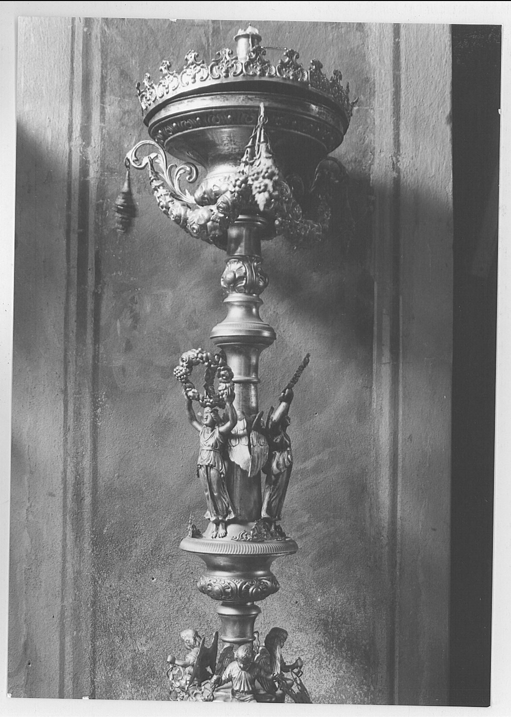 candelabro portatile - bottega lombarda (sec. XIX)