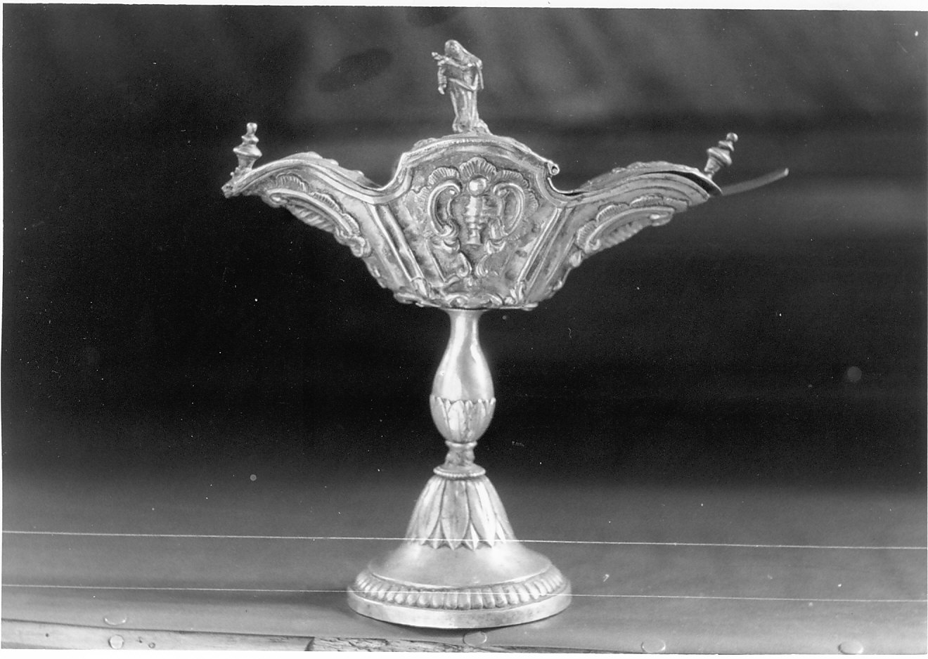 navicella portaincenso, opera isolata - bottega lombarda (metà sec. XVIII, sec. XIX)