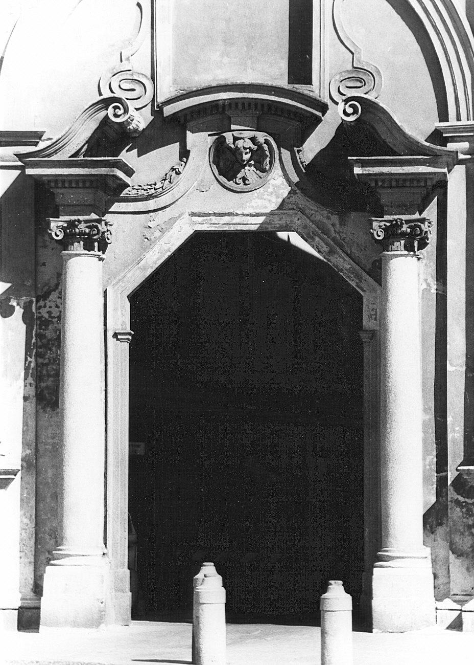 mostra di porta, coppia di Caramuel Lobkowitz Juan (attribuito) (seconda metà sec. XVII)