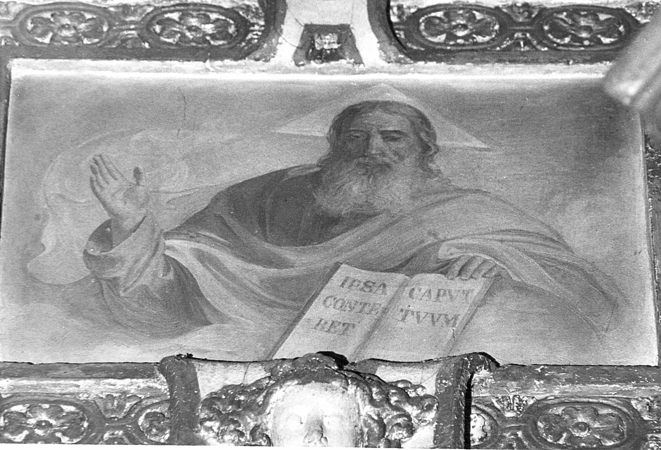 Eterno, Dio Padre (decorazione, elemento d'insieme) di Garberini G.B (attribuito) (sec. XIX)