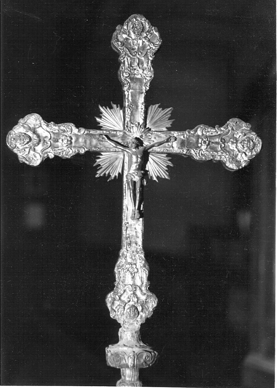 croce processionale - bottega lombarda (secc. XVII/ XVIII)