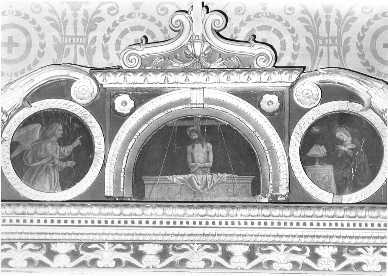Pietà e Annunciazione (dipinto, elemento d'insieme) - ambito lombardo (sec. XVI)