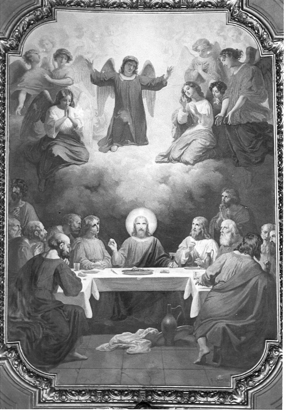 ultima cena (dipinto murale, elemento d'insieme) di Gonin Francesco (attribuito) (sec. XIX)
