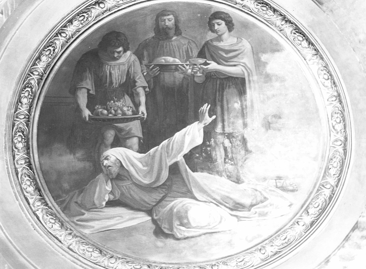 David penitente (dipinto murale, elemento d'insieme) di Gonin Francesco (attribuito) (sec. XIX)