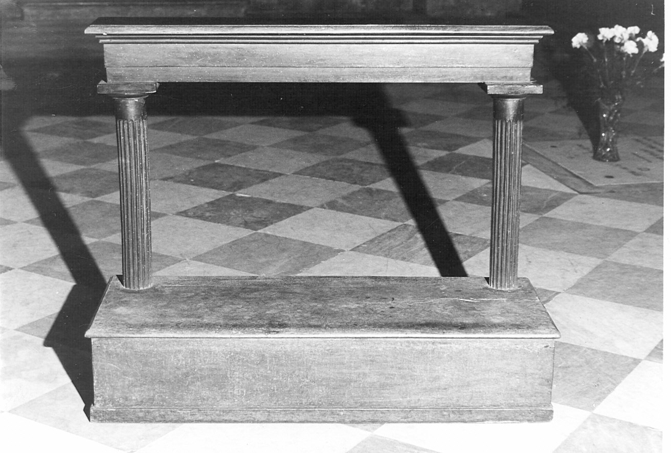 inginocchiatoio, serie - bottega pavese (prima metà sec. XIX)