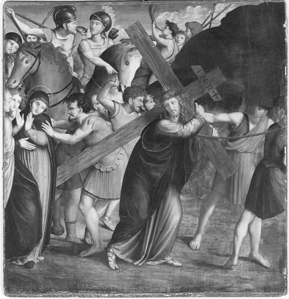 Cristo portacroce (dipinto) di Ferrari Bernardino (attribuito) (prima metà sec. XVI)