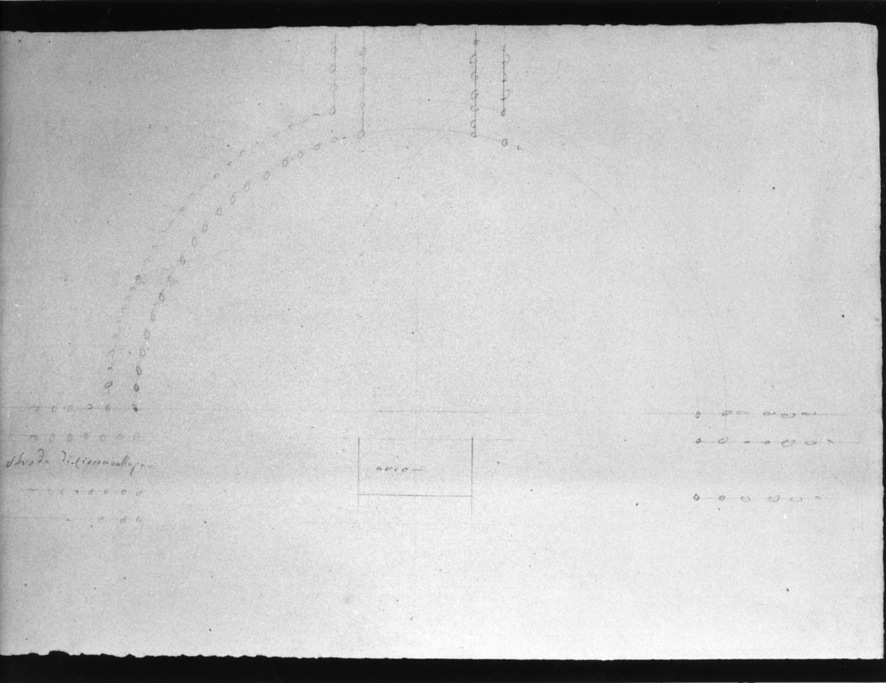 progetto architettonico: planimetria del complesso dell'Arco della Pace a Milano (disegno, opera isolata) di Cagnola Luigi (e aiuti) (sec. XIX)