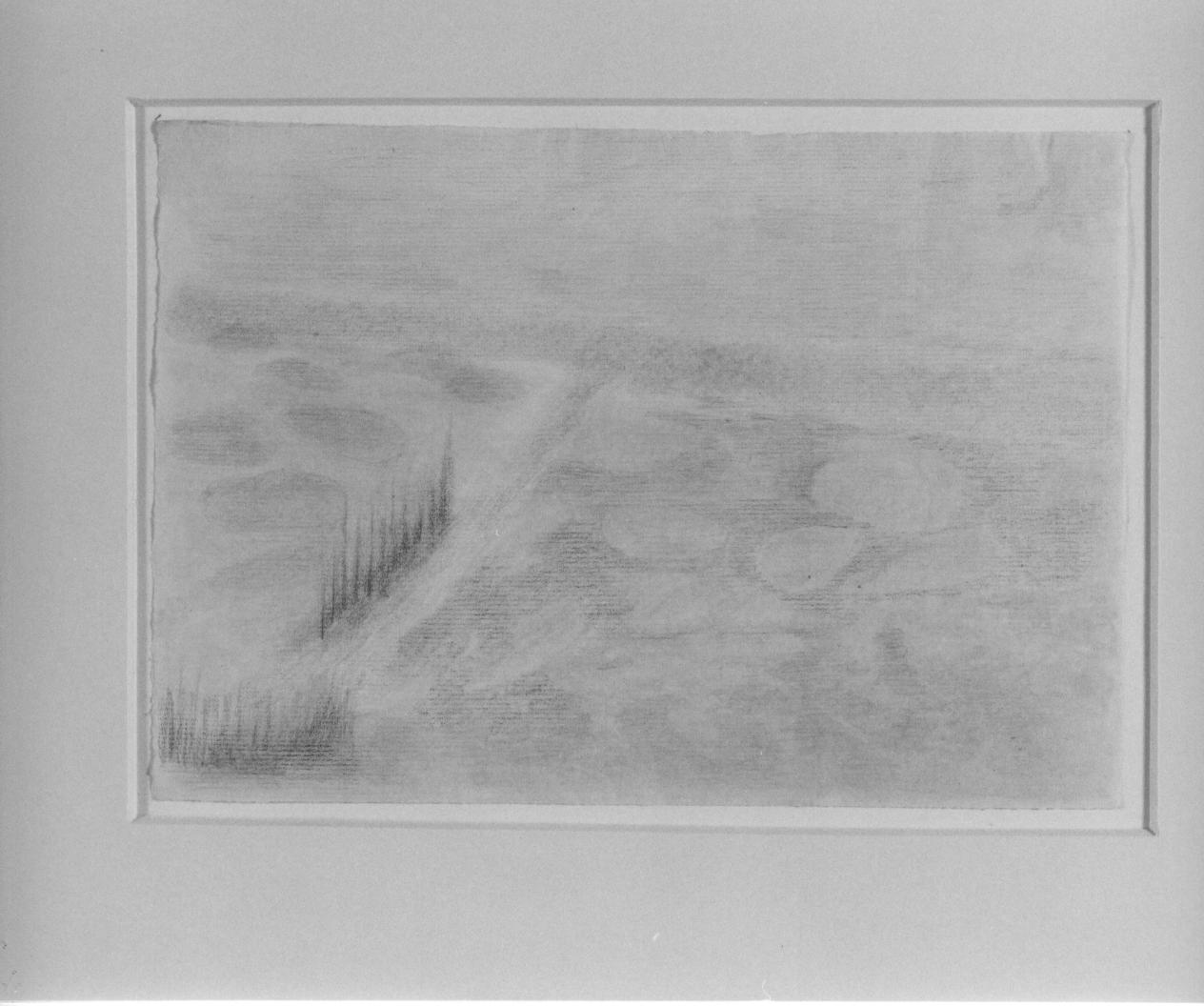 Studio di paesaggio (disegno) di Cassolo Bracchi Regina (attribuito) (sec. XX)