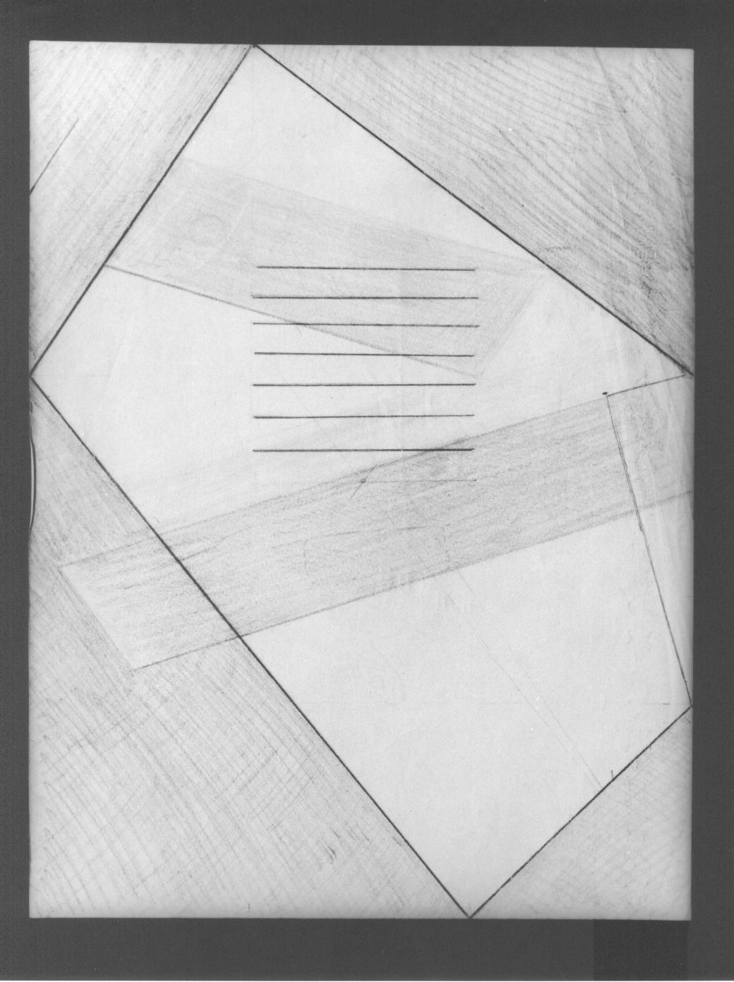 Studio geometrico (disegno) di Cassolo Bracchi Regina (attribuito) (sec. XX)