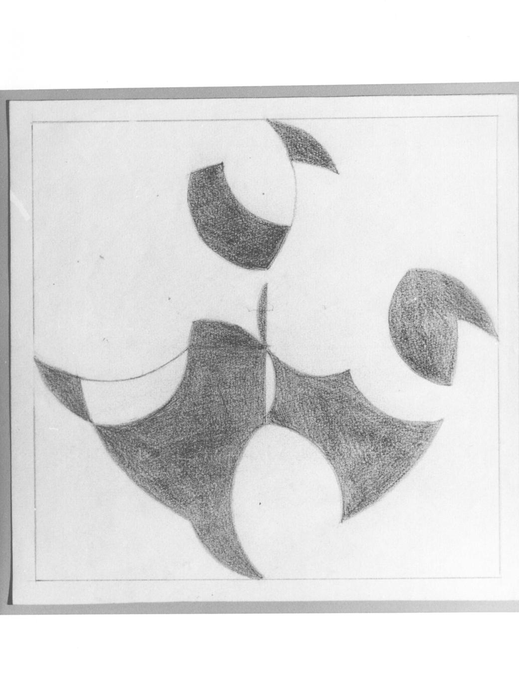 Studio concreto (disegno) di Cassolo Bracchi Regina (attribuito) (sec. XX)