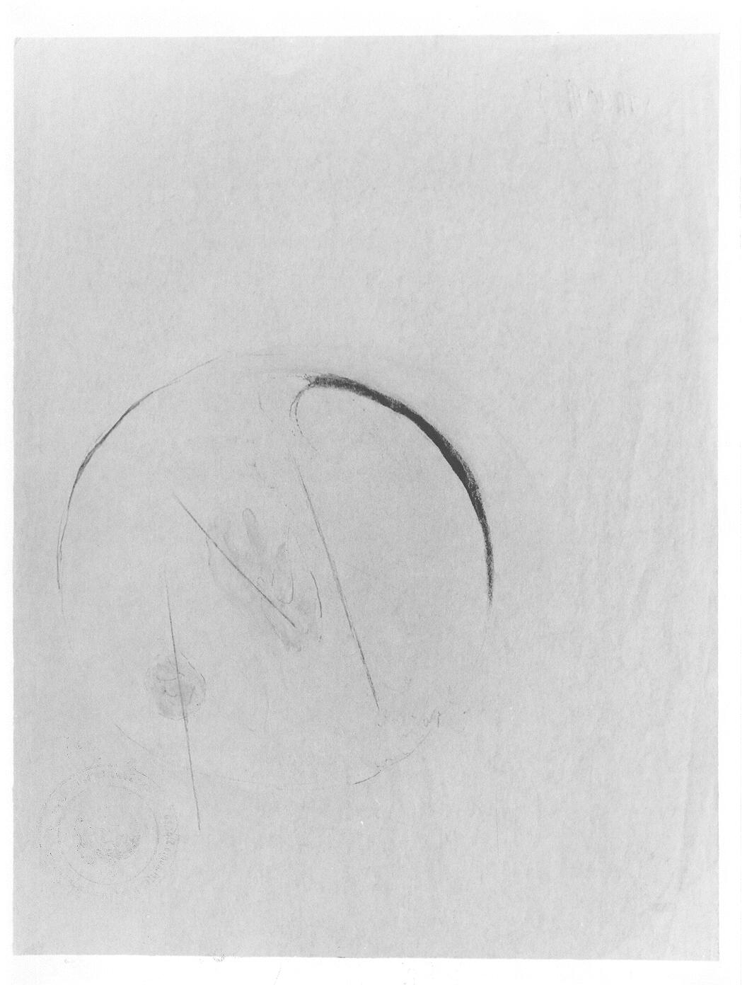 Studio per struttura (disegno preparatorio) di Cassolo Bracchi Regina (attribuito) (sec. XX)