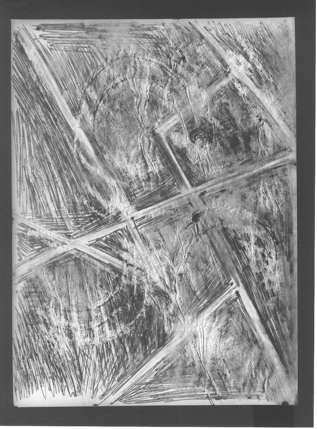 Studio per scultura (disegno preparatorio) di Cassolo Bracchi Regina (attribuito) (sec. XX)